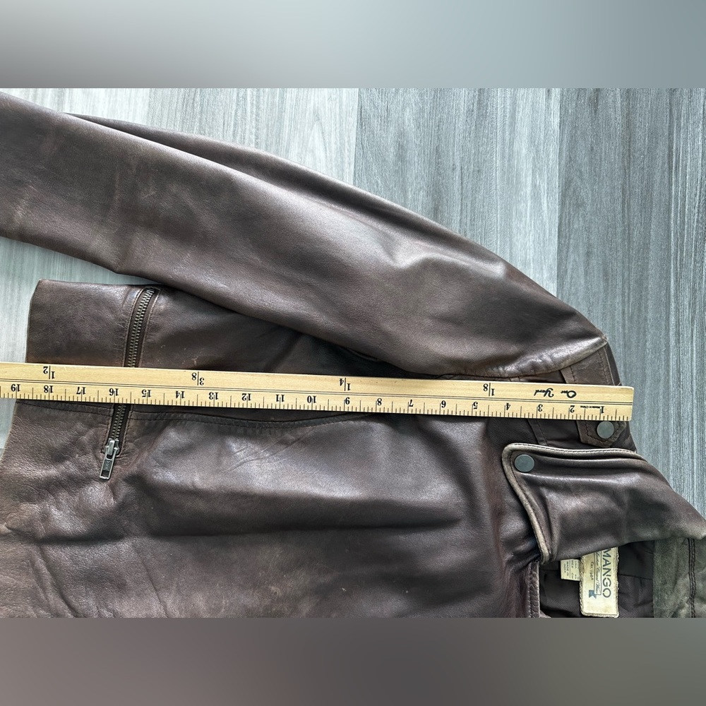 Mango leather jacket - Picture 12 of 14